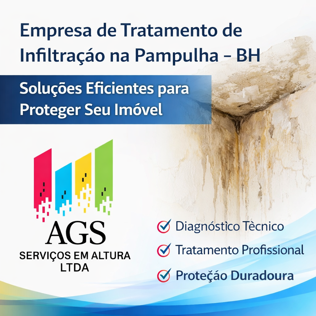 Empresa de Tratamento de Infiltração na Pampulha – BH Soluções Eficientes para Proteger Seu Imóvel