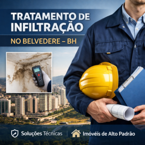 Empresa de Tratamento de Infiltração no Belvedere – BH - AGS Serviços em Altura