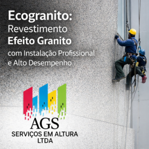Ecogranito Revestimento efeito granito com instalação profissional e alto desempenho - AGS Serviços em Altura