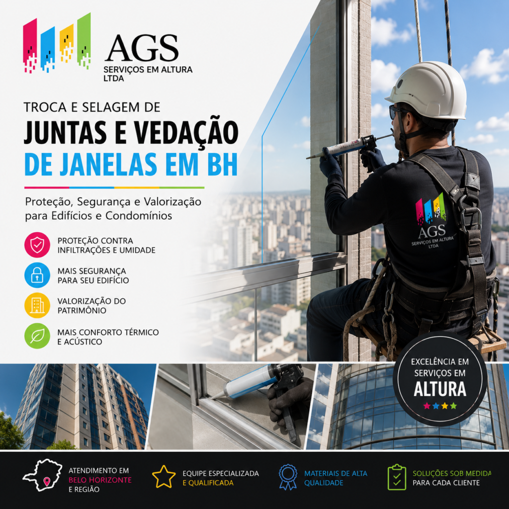 Troca e Selagem de Juntas e Vedação de Janelas em BH Proteção, Segurança e Valorização para Edifícios e Condomínios