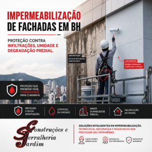 Impermeabilização de Fachadas em BH Proteção Contra Infiltrações, Umidade e Degradação Predial